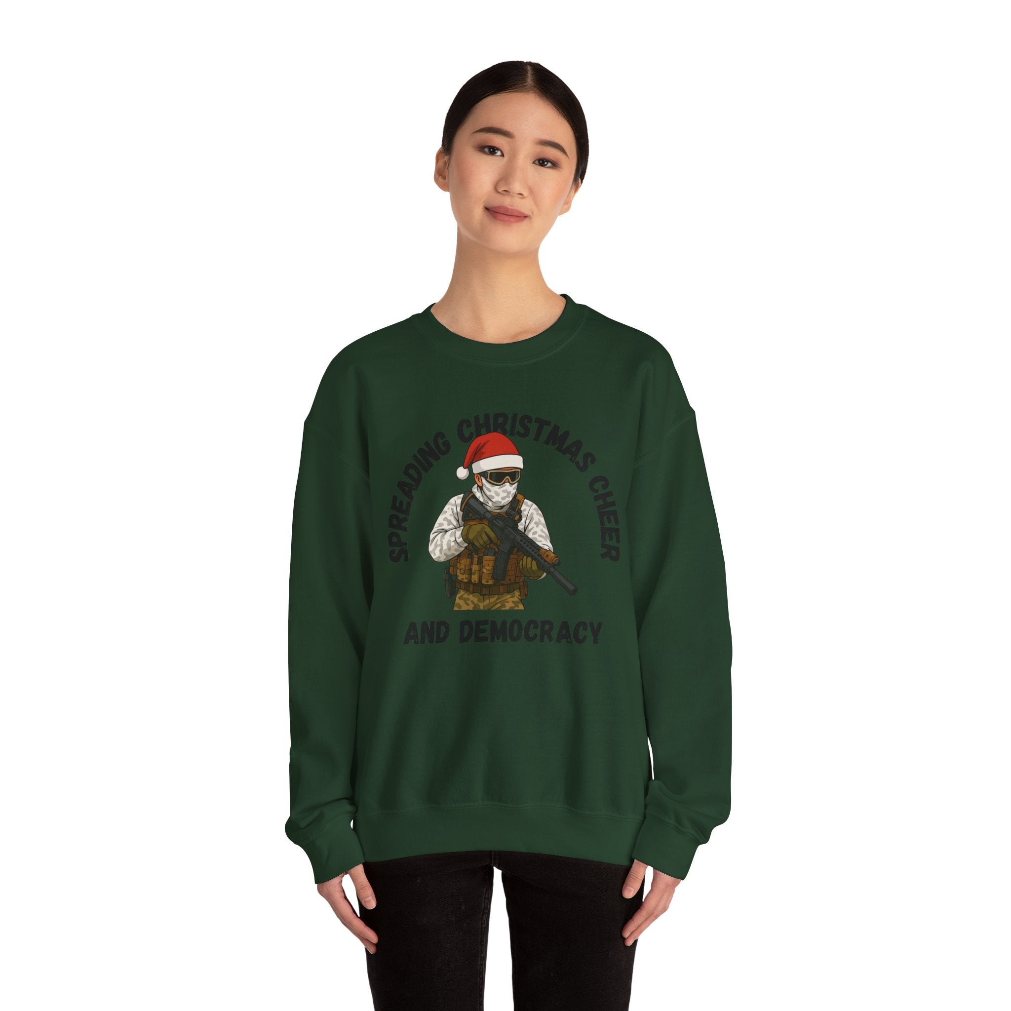 Christmas Cheer and Democracy Holiday Sweatshirt