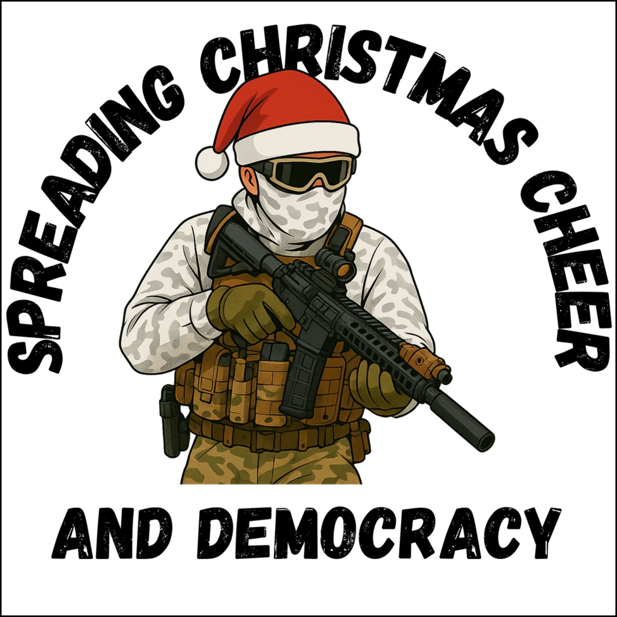 Christmas Cheer and Democracy Ornament