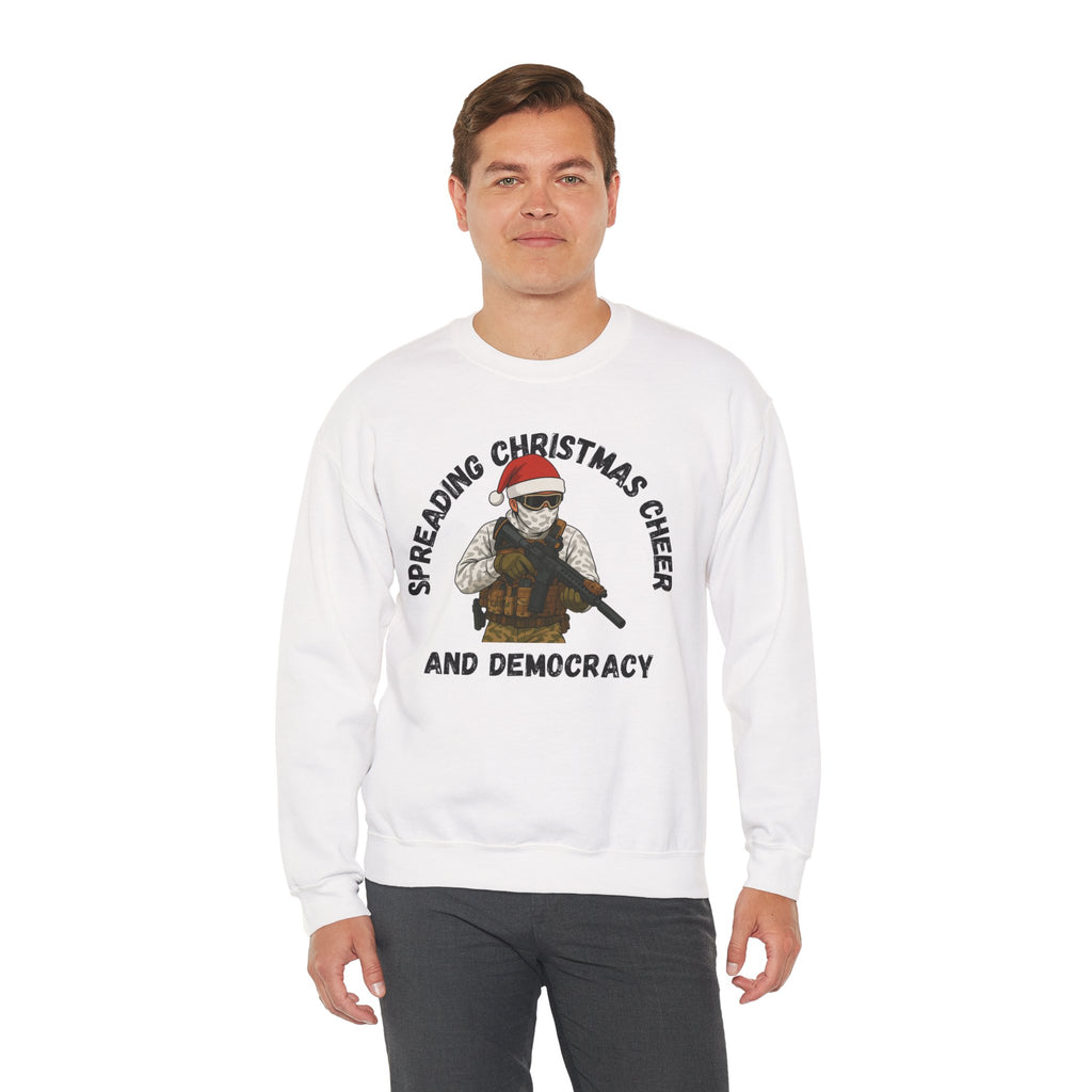 Christmas Cheer and Democracy Holiday Sweatshirt