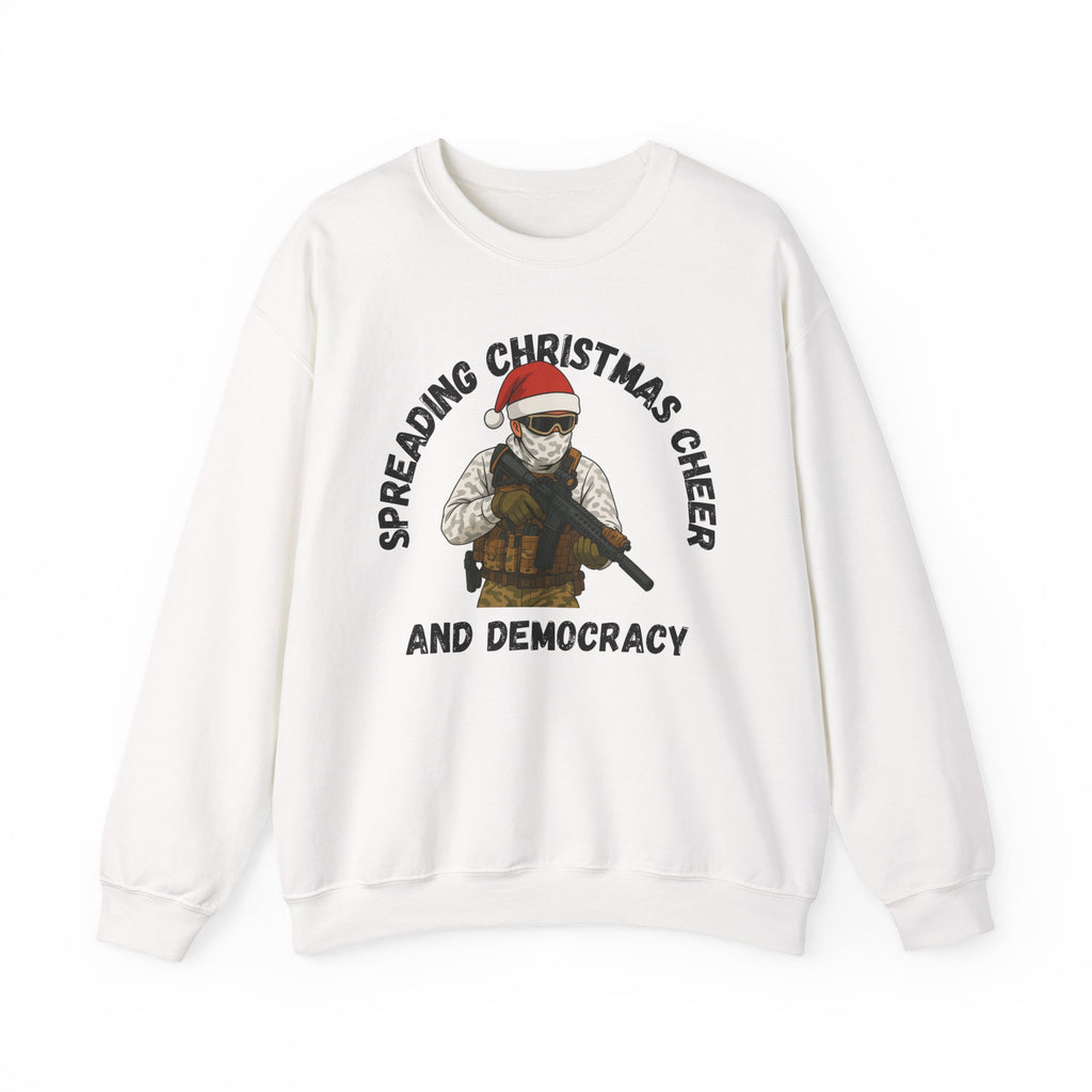 Christmas Cheer and Democracy Holiday Sweatshirt