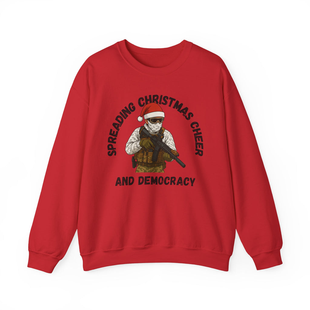 Christmas Cheer and Democracy Holiday Sweatshirt