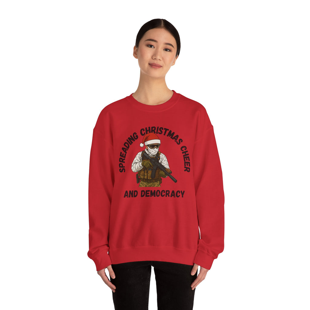 Christmas Cheer and Democracy Holiday Sweatshirt