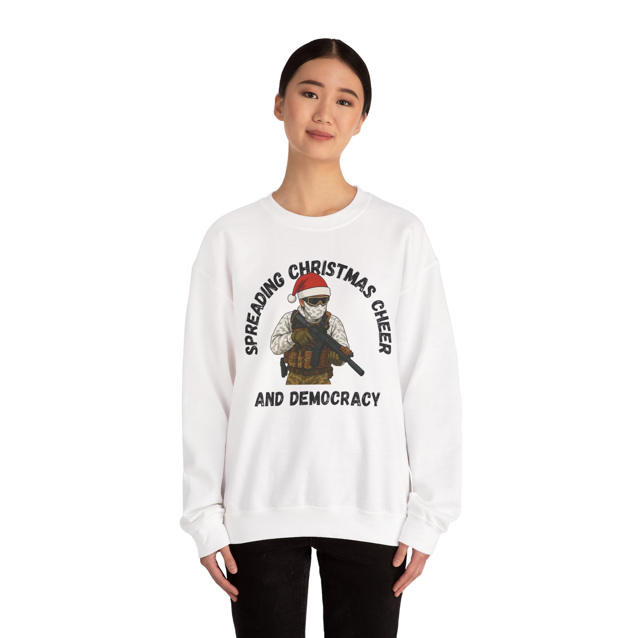 Christmas Cheer and Democracy Holiday Sweatshirt