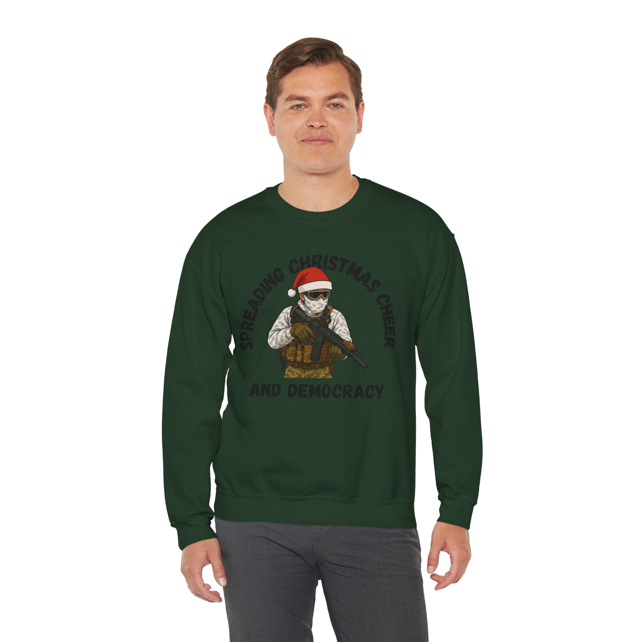 Christmas Cheer and Democracy Holiday Sweatshirt