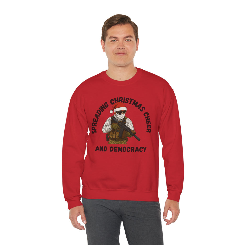 Christmas Cheer and Democracy Holiday Sweatshirt